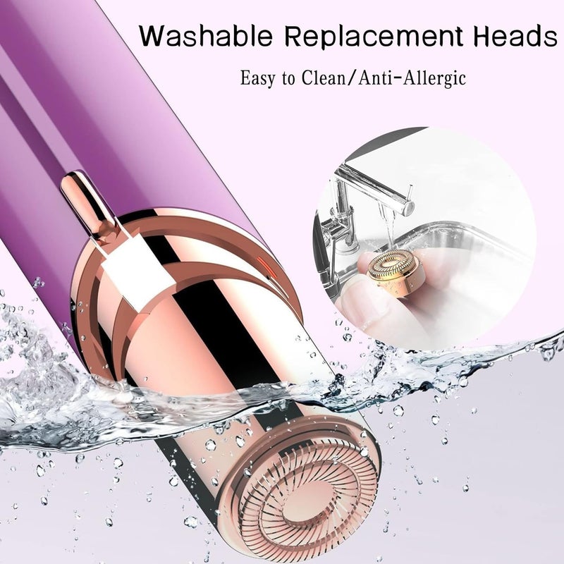 BECHY Women Facial Hair Remover Replacement Heads Gen 2 for Finishing Touch Flawless,Double Halo Face Razor Replacement Heads for Flawless Painless Face Hair Remover Tool - Image 4